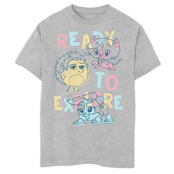 Boys 8-20 Dreamworks Rhyme Time Town Ready To Explore Line Art Graphic Tee