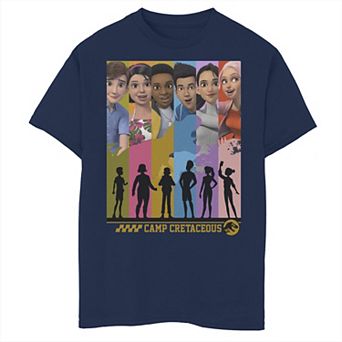 Boys 8-20 Jurassic World: Camp Cretaceous Group Shot Panels Graphic Tee