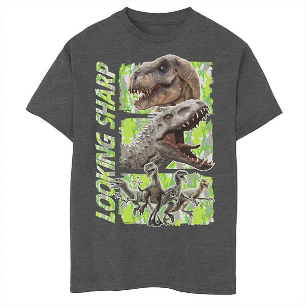 Boys 8-20 Jurassic World Looking Sharp Panels Graphic Tee