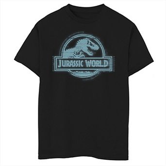 Boys 8-20 Jurassic World Two System Breach Logo Icon Graphic Tee