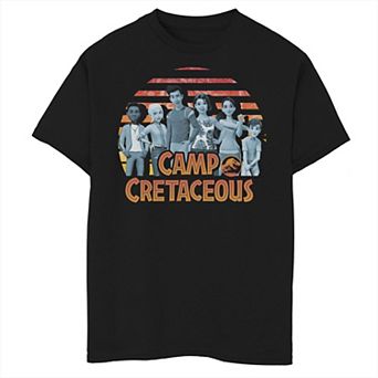 Boys 8-20 Jurassic World: Camp Cretaceous Sunset Group Shot Graphic Tee