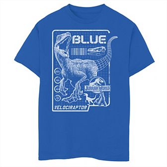 Boys 8-20 Jurassic World Two Blue Raptor Schematic Graphic Tee