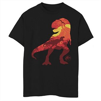 Boys 8-20 Jurassic World: Fallen Kingdom T-Rex Volcanic Eruption Fill Graphic Tee