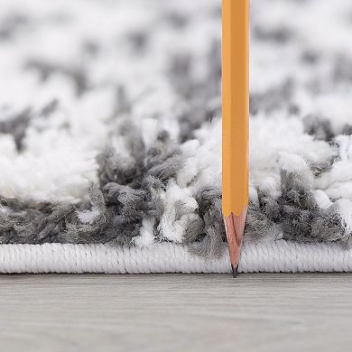 KHL Rugs Tania Contemporary Geometric Shag Area Rug