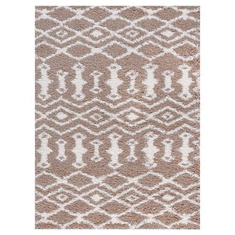 KHL Rugs Tania Contemporary Geometric Shag Area Rug