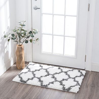 KHL Rugs Jeni Transitional Geometric Shag Area Rug