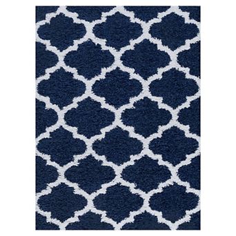 KHL Rugs Jeni Transitional Geometric Shag Area Rug