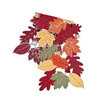 Celebrate Harvest Together Leaf Cut-Out Table Runner - 36"