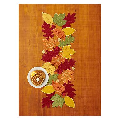 Celebrate Harvest Together Leaf Cut-Out Table Runner - 36"