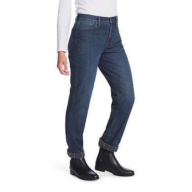Women's Eddie Bauer Fleece Lined Boyfriend Jeans