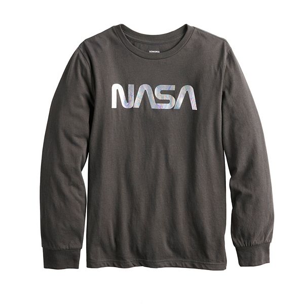 Boys 8-20 Sonoma Goods For Life® NASA Print Logo Long Sleeve Tee