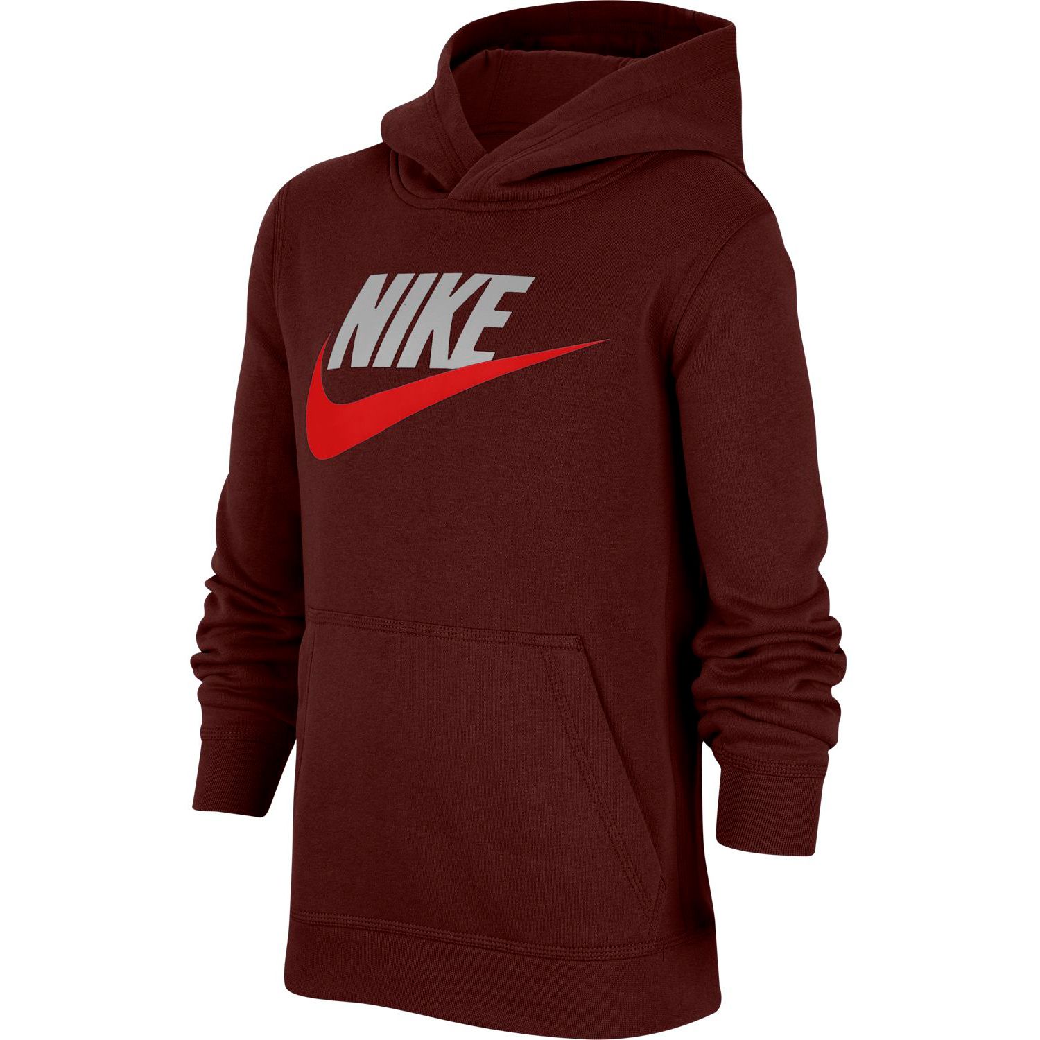 nike red logo hoodie