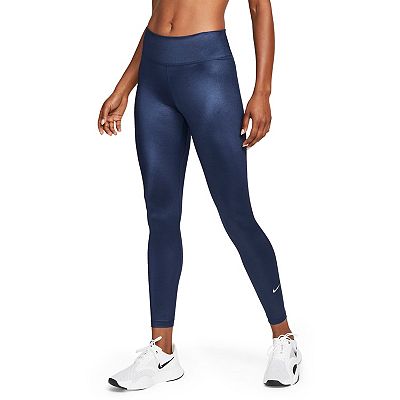 Women s Nike Dri FIT One Shine Midrise Leggings