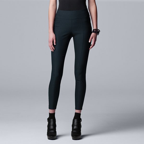 Vera wang shop twill leggings