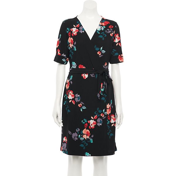 Women's Apt. 9® Elbow Sleeve Wrap Dress