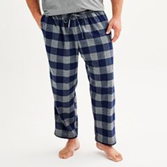 St. Johns Bay Mens Navy Blue Snowflake Fleece Sleep Pants Pajama Bottoms XL