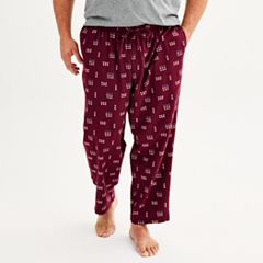 Mens Red Solid Color Flannel Pajamas – Leveret Clothing