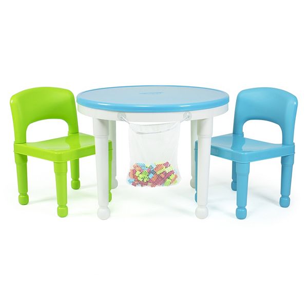Humble Crew Kids Wooden Table & 4 Chairs Set - White Toddler Activity Table For Crafts & Play