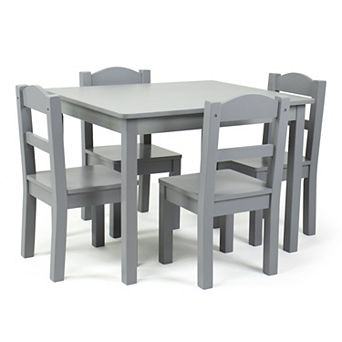 Humble Crew Kids Wood Table & 4 Chairs Set