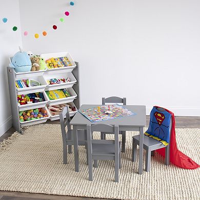 Humble Crew Kids Wood Table & 4 Chairs Set