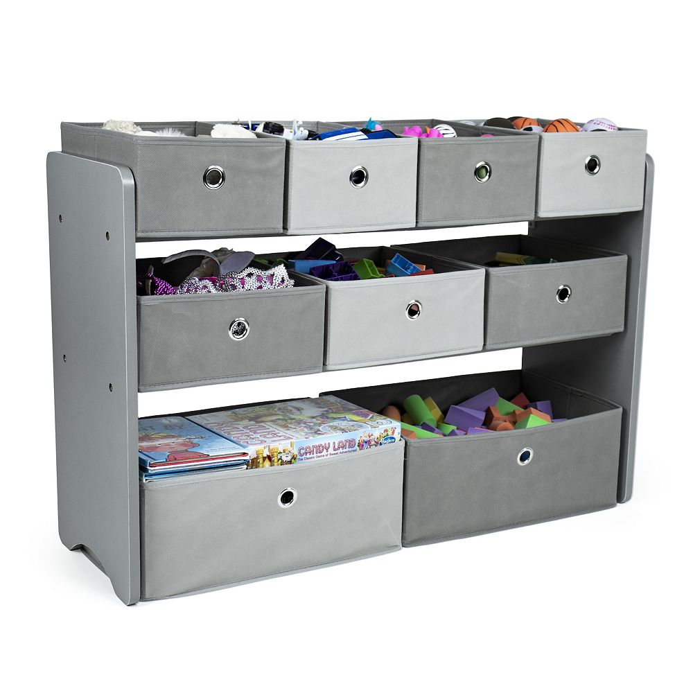 LEICHI 2-Pack Stackable Linen Storage Bins - 66L Large Fabric Organizer Box For Toys, Clothes, Home