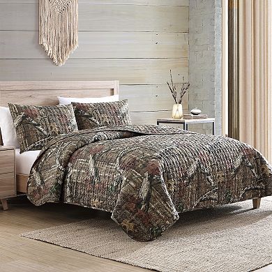 Mossy Oak Break Up Infinity Camouflage Quilt Set with Shams
