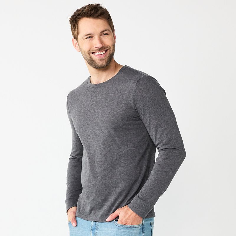 Men's Sonoma Goods For Life® Supersoft Long Sleeve Crewneck Tee