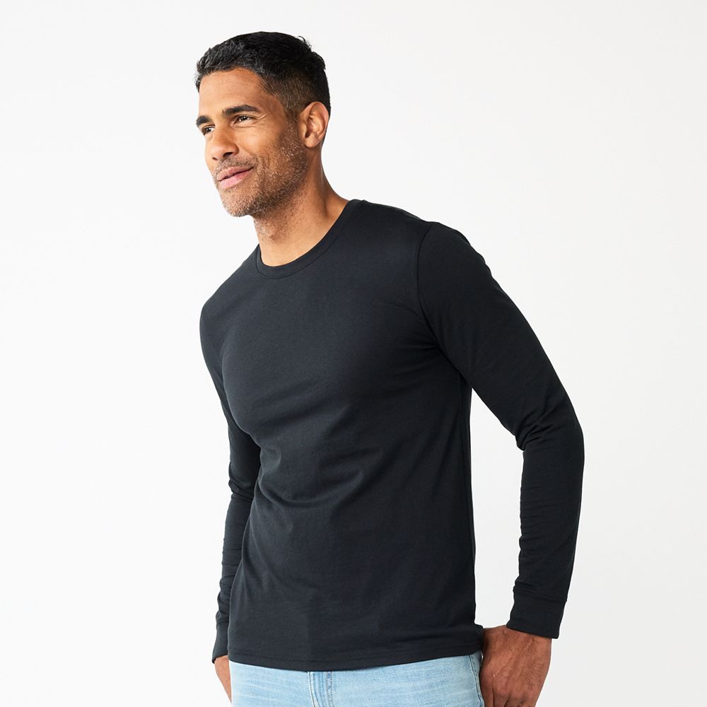 Men's Sonoma Goods For Life® Supersoft Long Sleeve Crewneck Tee