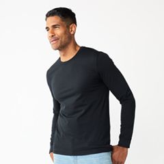 kohls black long sleeve shirt