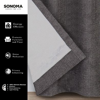 Sonoma Goods For Life® Distressed Chenille Window Curtain