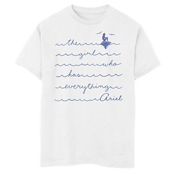 Disney's The Little Mermaid Boys 8-20 Ariel The Girl Who Has Everything Graphic Tee