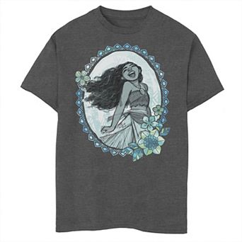 Disney's Moana Boys 8-20 Watercolor Circle Sketch Graphic Tee