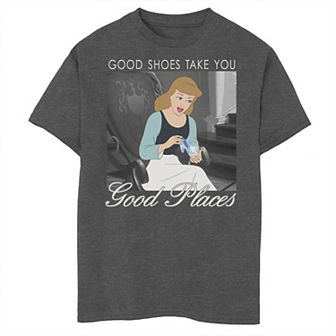 Disney's Cinderella Boys 8-20 Shoes Text Graphic Tee