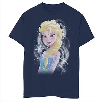 Disney's Frozen Boys 8-20 Elsa Snowflake Swirls Graphic Tee