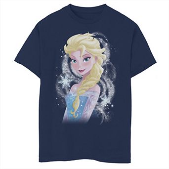 Disney's Frozen Boys 8-20 Elsa Snowflake Swirls Graphic Tee