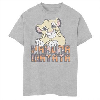 Disney's The Lion King Boys 8-20 Simba Hakuna Matata Paws Crossed Graphic Tee