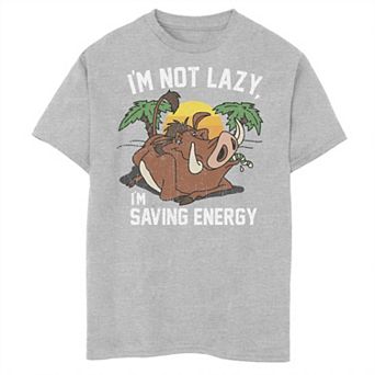 Disney's The Lion King Boys 8-20 Lazy Pumbaa Graphic Tee