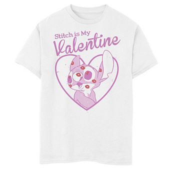 Disney's Lilo & Stitch Boys 8-20 Valentine's Day Stitch Is My Valentine Graphic Tee