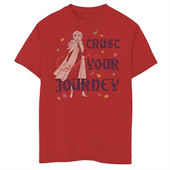 Disney's Frozen 2 Boys 8-20 Anna Trust Your Journey Pattern Fill Graphic Tee