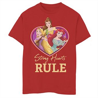 Disney Princess Boys 8-20 Trio Strong Hearts Rule Graphic Tee