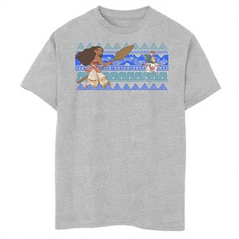 Disney's Moana Boys 8-20 Hei Hei Pua Geometric Lines Graphic Tee