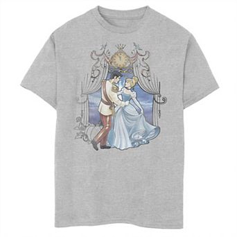 Disney's Cinderella Boys 8-20 Dancing With Prince Charming Colorful Graphic Tee