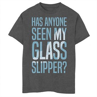 Disney's Cinderella Boys 8-20 Missing Slipper Text Graphic Tee