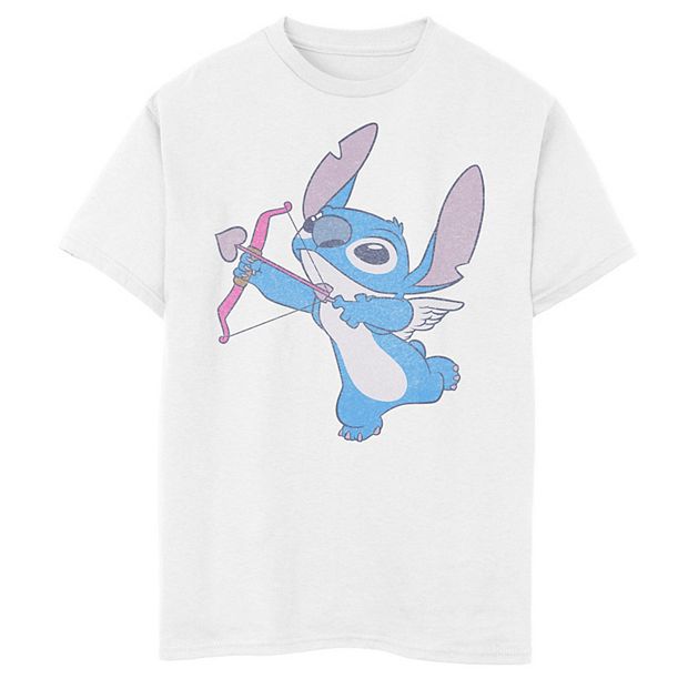 Disney's Lilo & Stitch Boys 8-20 Valentine's Day Stitch Cupid Graphic Tee