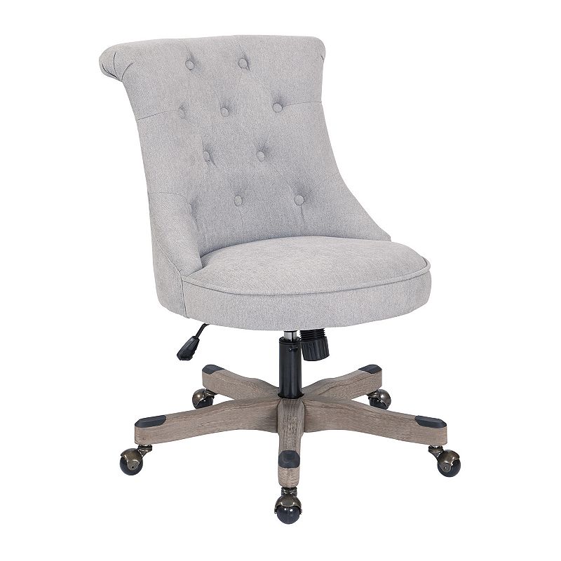33846398 OSP Home Furnishings Hannah Tufted Desk Chair, Gre sku 33846398