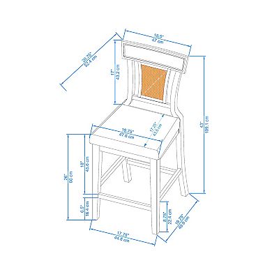 Linon Rylan Counter Stool