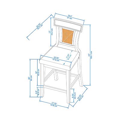 Linon rylan counter stool sale