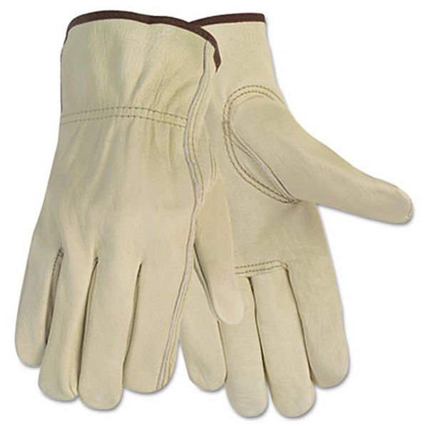 Do it Best Men's Medium Tan Top Grain Cowhide Leather Work Gloves