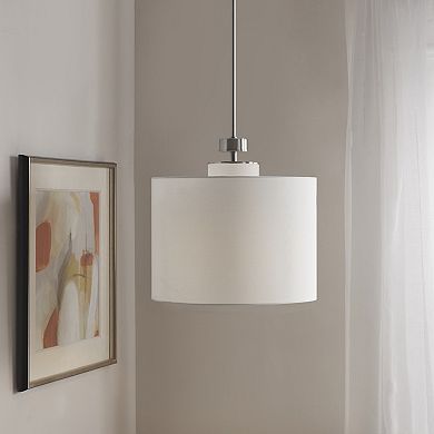 INK+IVY Pacific Metal Pendant with Drum Shade