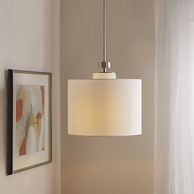 INK+IVY Pacific Metal Pendant with Drum Shade